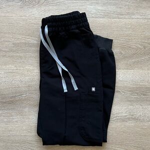 Figs Black Scrub Set Size M